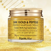 FARM STAY 24K Gold & Peptide Perfect Ampoule Cream 80ml (3 Options)